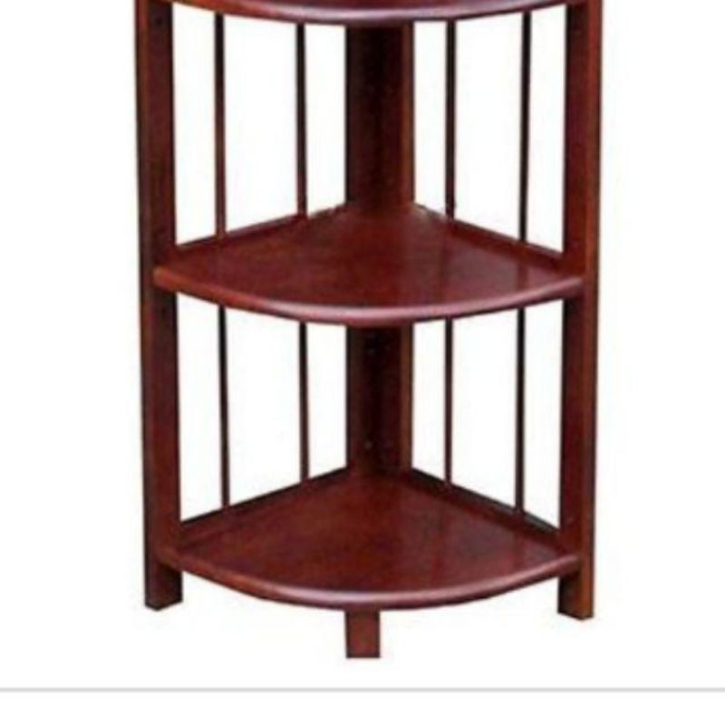 Kệ góc gỗ mặt 34cm - 5 tầng