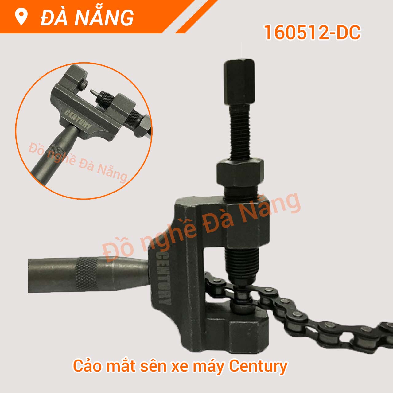 Cảo mắt sến (vam đột xích) xe máy cao cấp Century 160512-DC