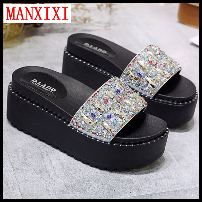 Dép Đế Dày Thời Trang Thương Hiệu MANXIXI Xăng Đan Đế Bằng Đế Xuồng Đẹp