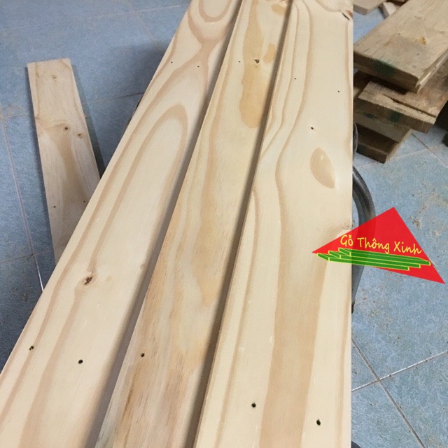 Bó 5 thanh gỗ thông pallet dài 1m, rộng 9.2cm, dày 1.4cm được bào láng đẹp 4 mặt