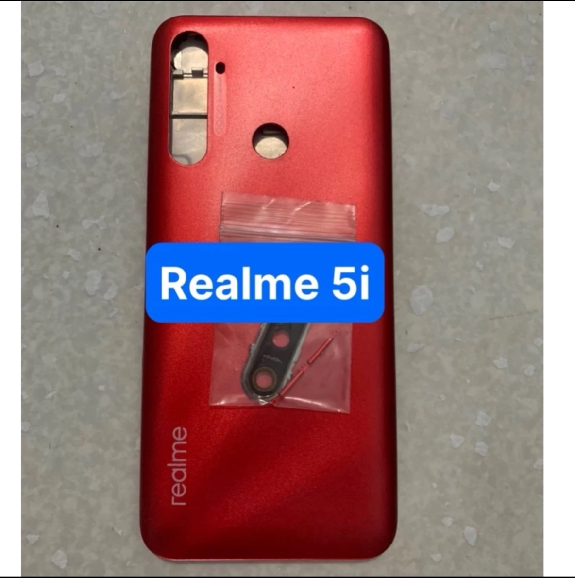 Realme 5I Back Cover, with Sim Tray, Keys, Camera Glass