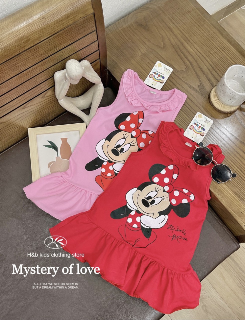 [Siêu Sale] Đầm Mickey siêu đáng yêu dáng xòe cho bé