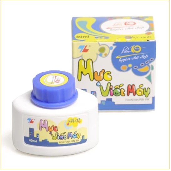 Bình Mực Bút Máy Queen ( Mực xanh)