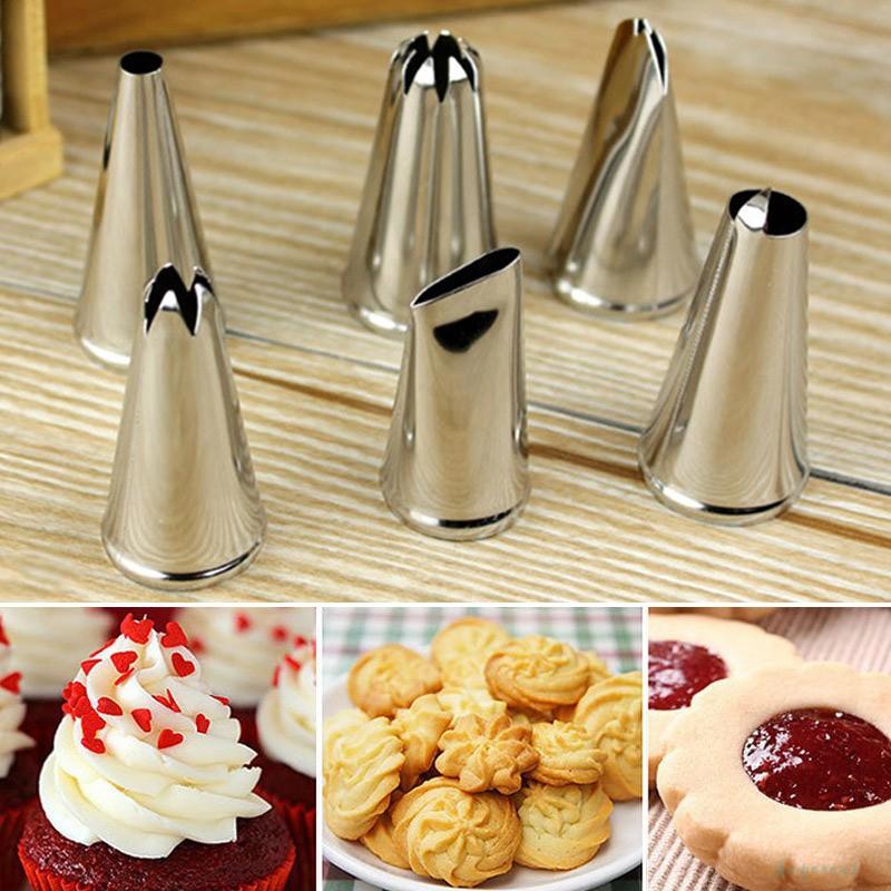 BỘ 6 ĐUÔI BẮT KEM INOX NHIỀU KIỂU DÁNG