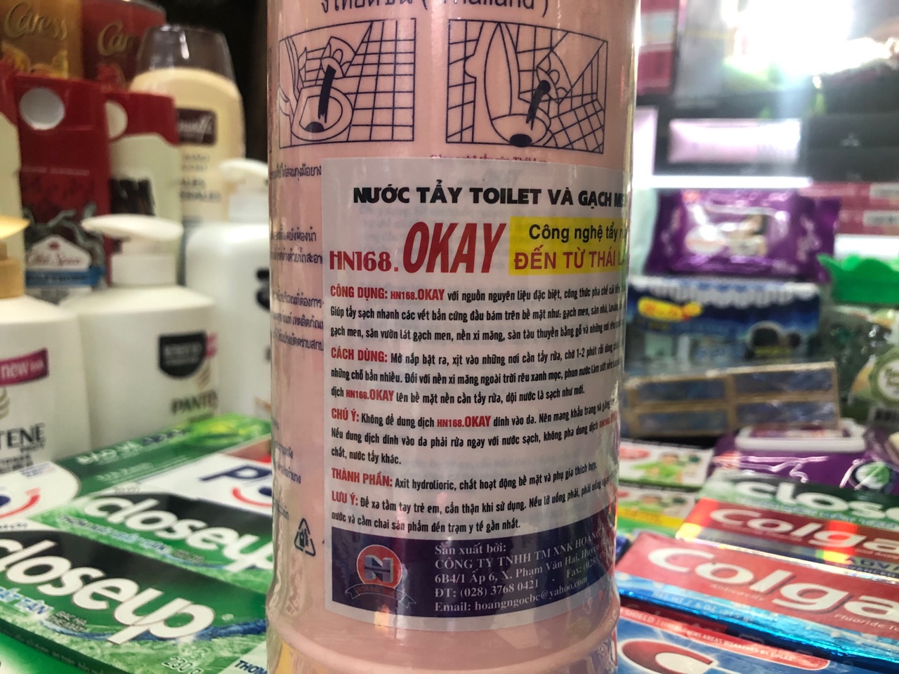 Nước tẩy rửa toilet Thái Lan Okay 960ml