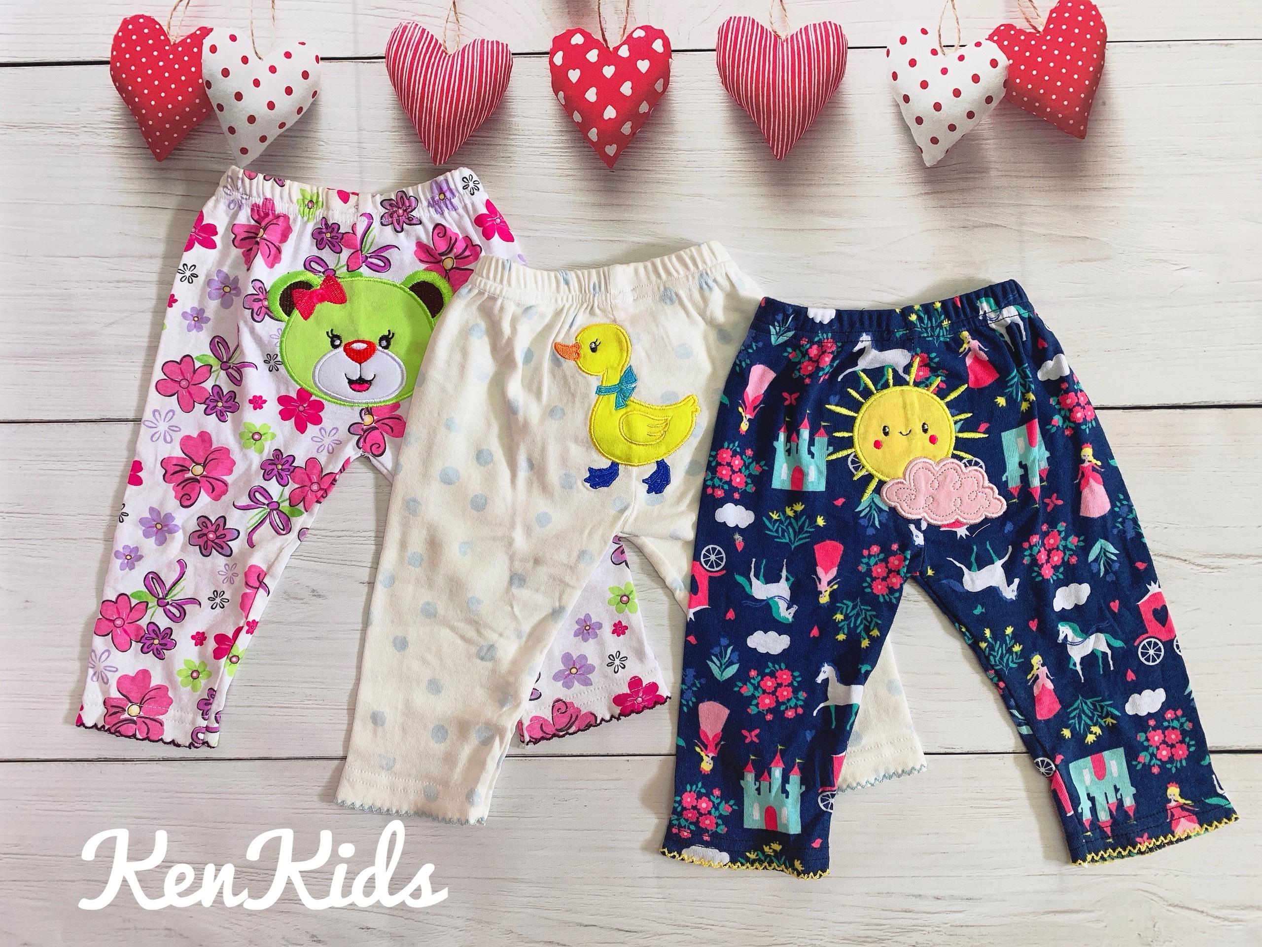 Set 2 Quần dài thêu mông thú Carter Thái Lan (5-13kg) bé gái