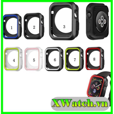Ốp silicon Nike sport cho đồng hồ thông minh Apple Watch 38mm 42mm 40mm 44mm