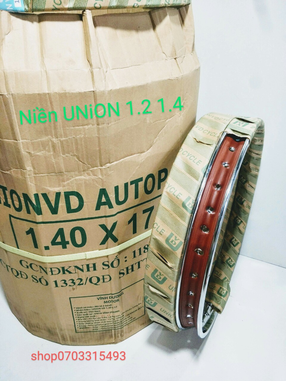 [HCM]CẶP NIỀN SẮT TRƯỚC SAU UNION 1.2 1.4