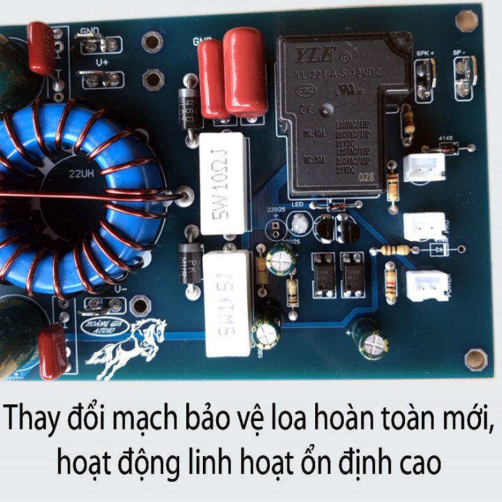 BO CÔNG SUẤT CLASS D 8 MOSFET - PA - 6000