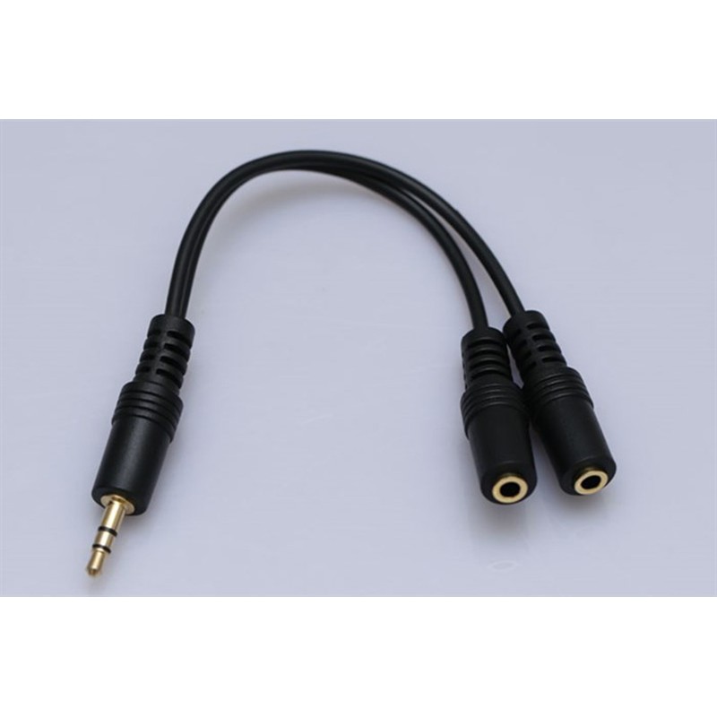 Dây chia jack loa chuẩn 3.5 từ 1 ra 2