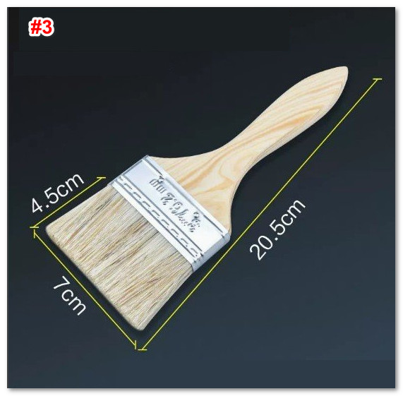 Cọ quét sơn bản vuông dày lông mịn (4 kích thước)