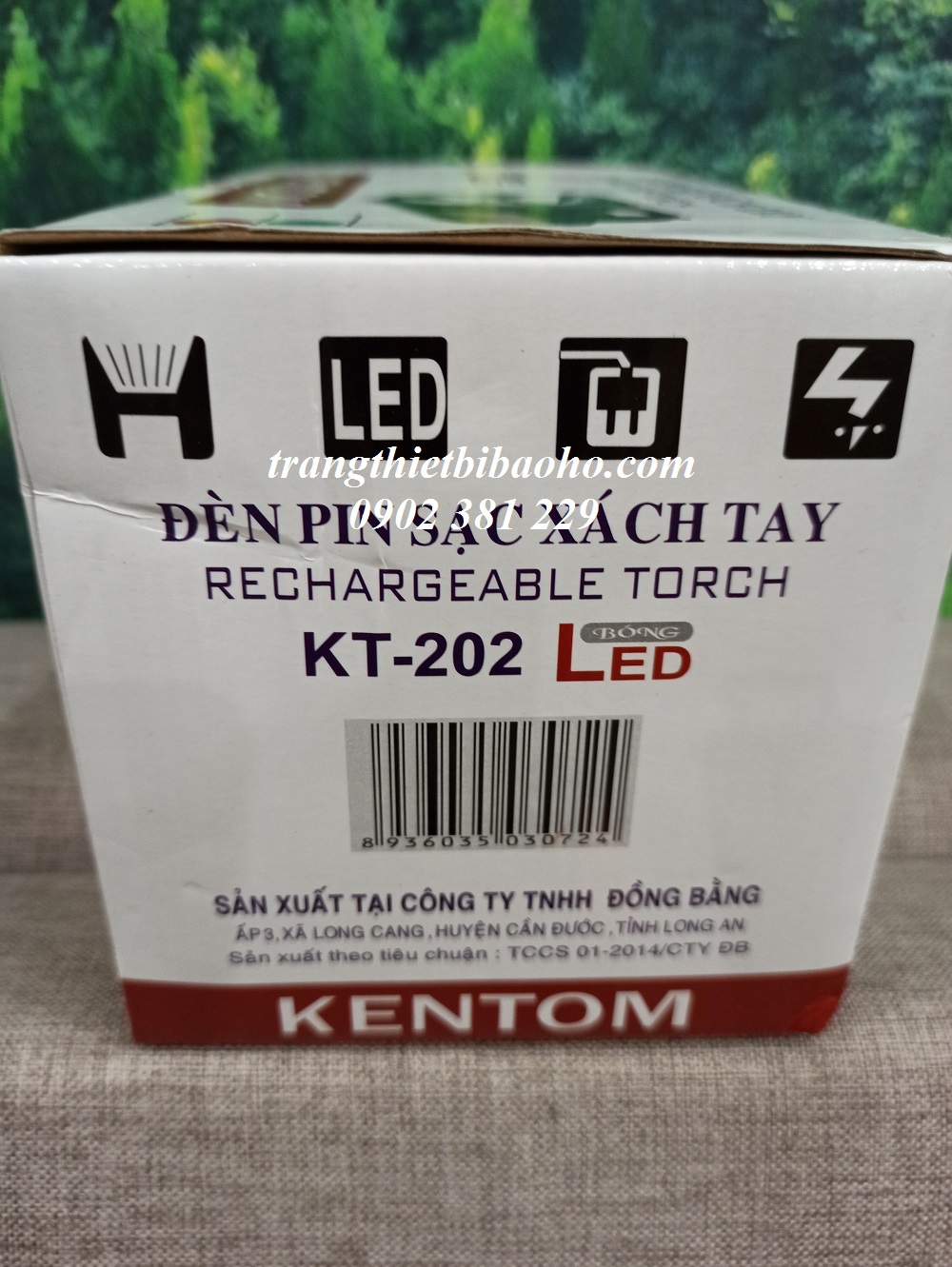 Đèn pin sạc xách tay Kentom KT 202