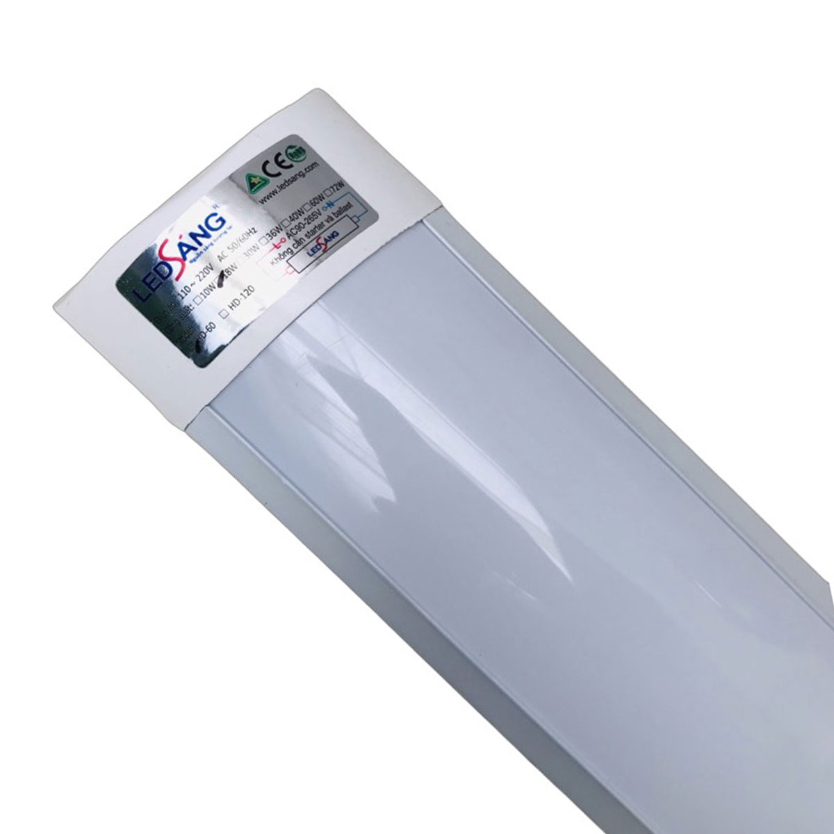 Đèn tuýp Led chống bụi 1.2m 40w - 60w - Đèn led bán nguyệt 1.2m - Bóng đèn led 1.2m siêu sáng - Bóng đèn led 0.6m siêu sáng