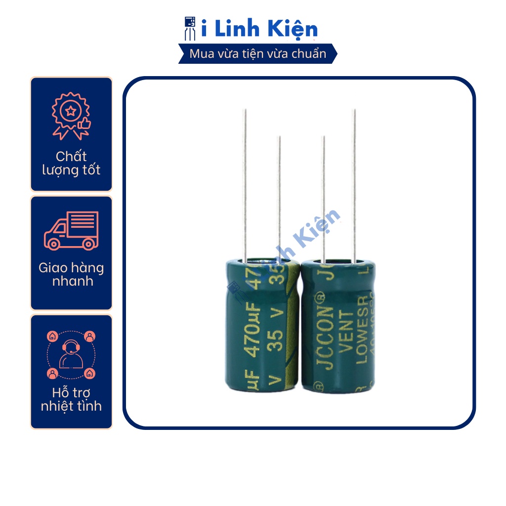 Tụ hóa 470UF 35V chất lượng tốt.