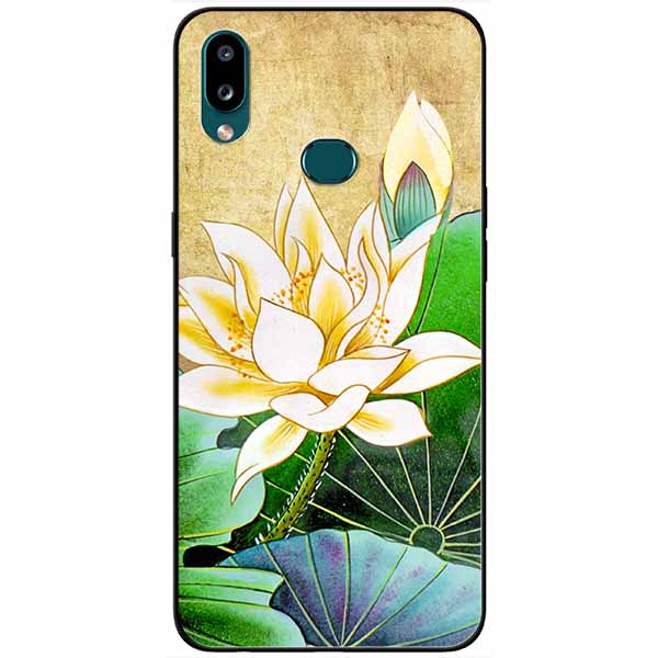 [HCM]Ốp lưng dành cho Samsung A10s mẫu Hoa Sen Vàng