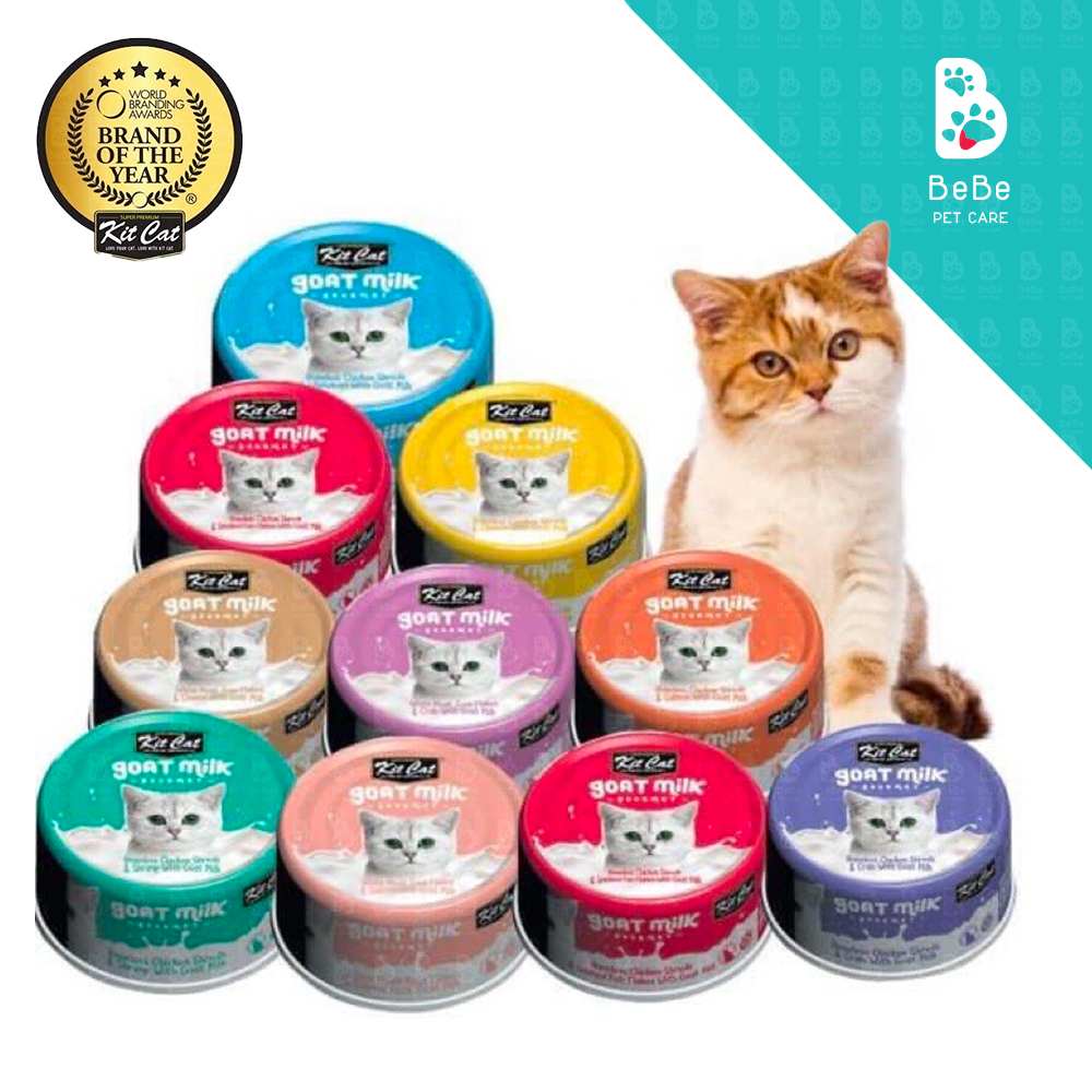 [Combo 10 - 12 Lon] Pate KITCAT SỮA DÊ Nhiều Vị Cho Mèo Mọi Lứa Tuổi