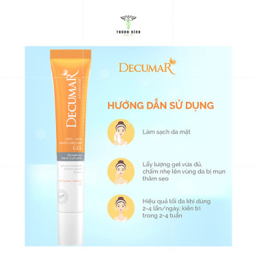 Gel ngừa mụn Nano Nghệ Decumar Advanced 20gr