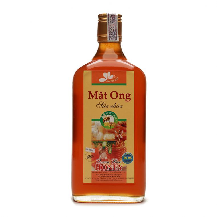 CAO CẤP - Mật Ong Sữa Chúa Nguyên Chất (600ml) - Mật Ong Chất Lượng An Toàn - Mật Ong Hoa Bốn Mùa
