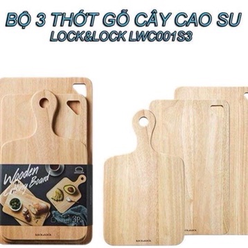👍🧸 BỘ 3 THỚT GỖ LOCK&LOCK- LWC001S3 👍👍
