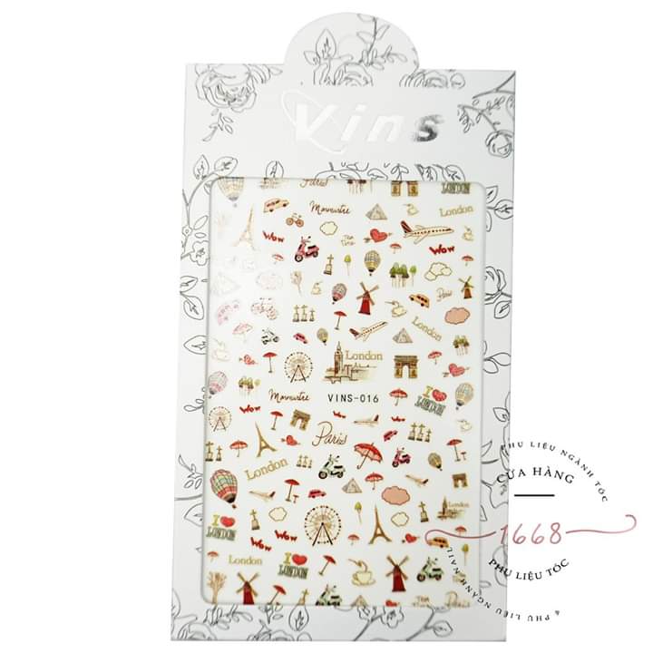Sticker miếng dán trang trí móng đẹp