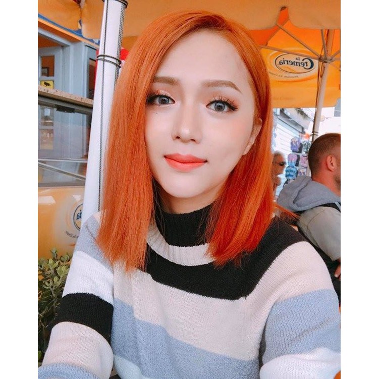 Thuốc nhuộm tóc màu cam (kèm oxi và găng tay)