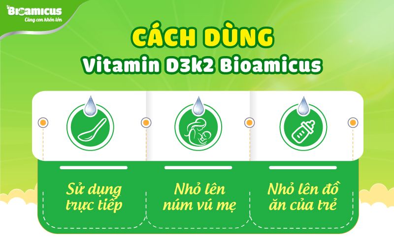 BioAmicus Vitamin D3K2MK7 10ml chính hãng- 08TGSS