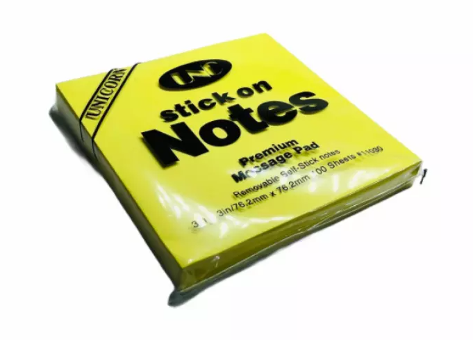 Giấy note vàng 3x3 UNC 7,6cmx7,6cm