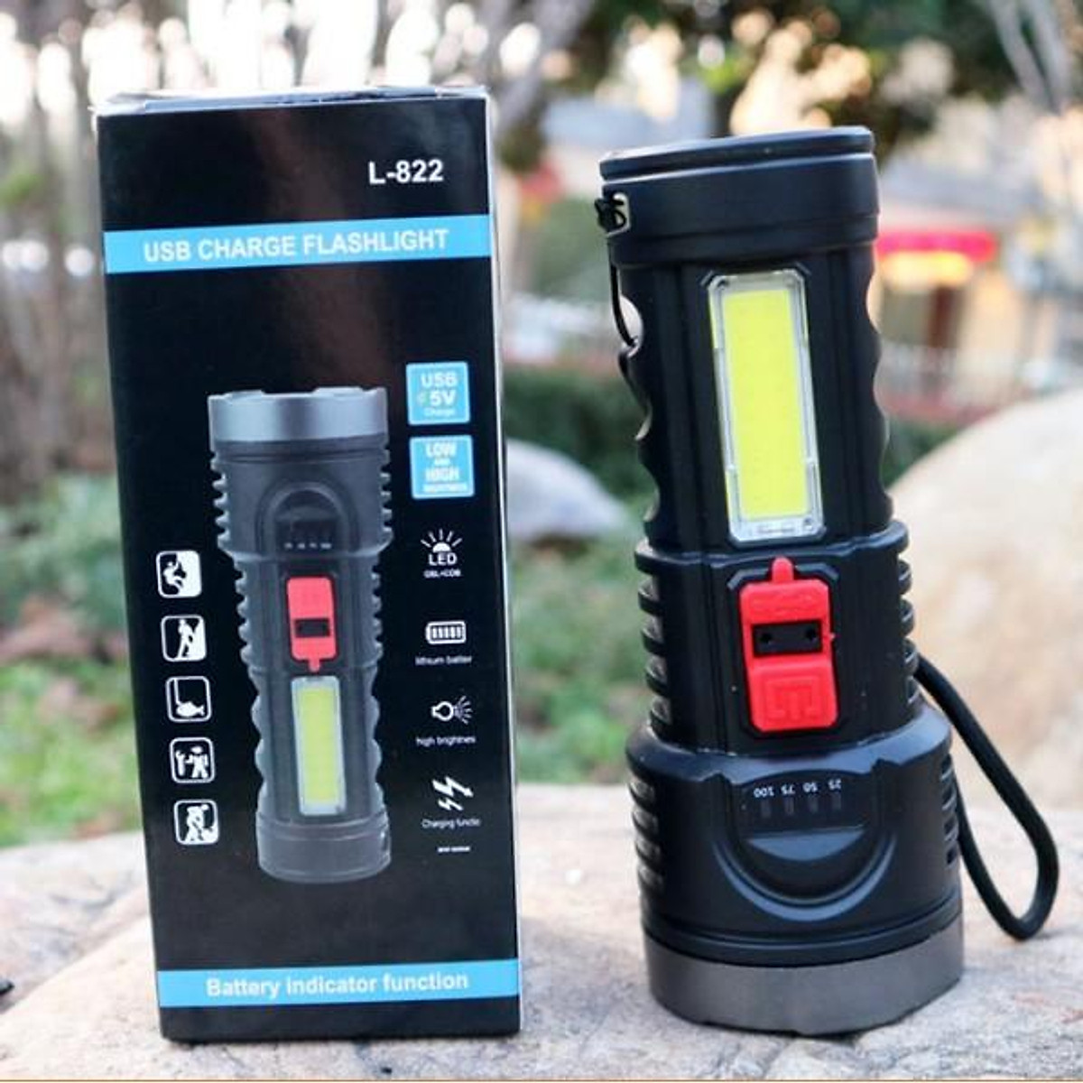Đèn Pin Sạc L-822 ( 4 Chế Độ ) Siêu Sáng