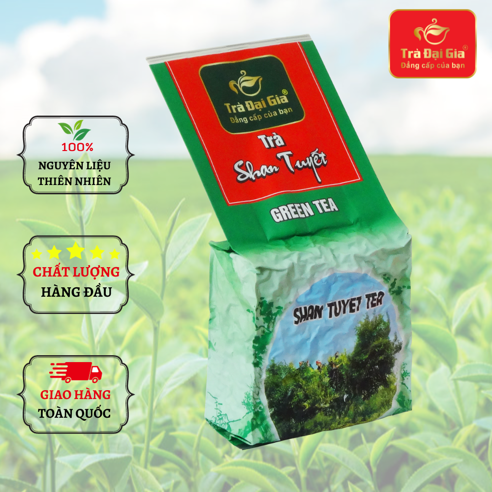 Trà Shan Tuyết đặc biệt - Trà Đại Gia (túi hút chân không 100g)
