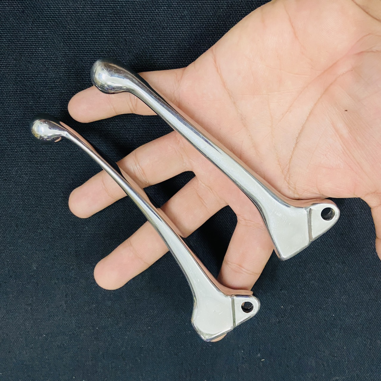 TAY THẮNG ĐÙM CHO DREAM ,WAVE FULL INOX SÁNG BÓNG