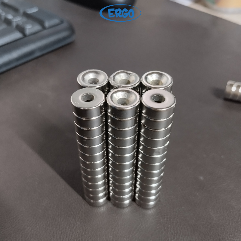 Nam châm tròn có lỗ kích thước 12x5 lỗ 4mm