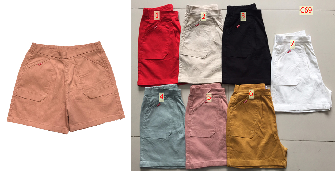 Quần Short Linen Nữ Lưng Cao C69 - Seven Stars