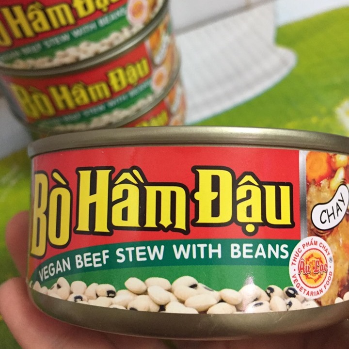 [HCM]Combo 3 Lon Bò Hầm Đậu Chay Âu Lạc (160g x 3 Lon)