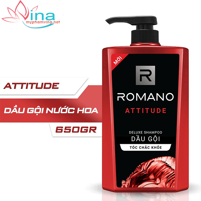 [HCM]Dầu gội cao cấp Cho Nam Romano Attitude (650g)