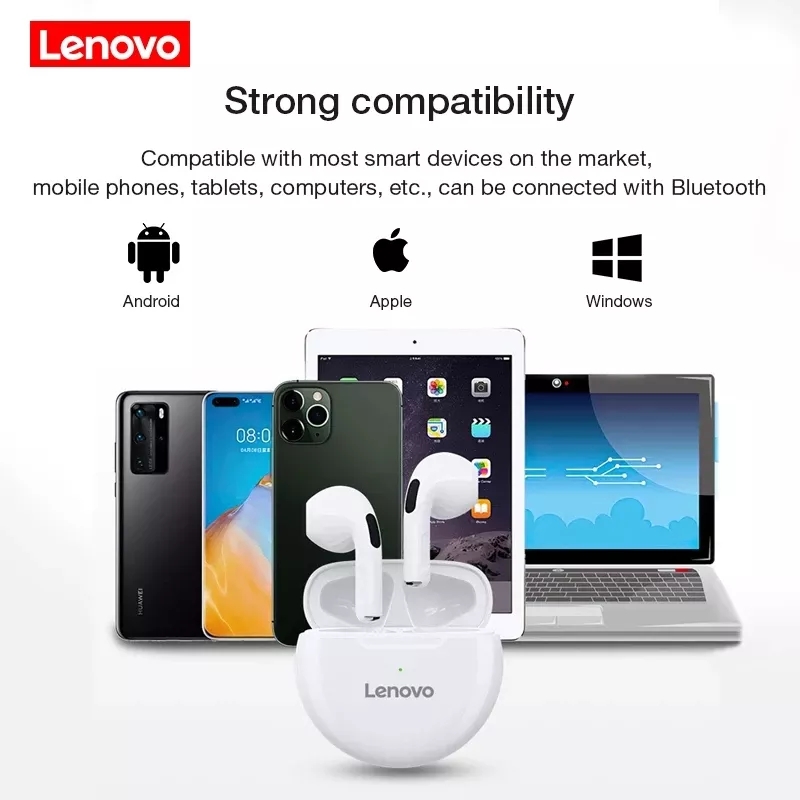 [Chính hãng] Tai nghe Bluetooth Lenovo HT38 chống ồn, có mic.