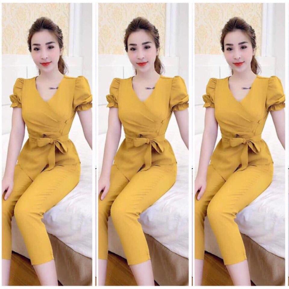 [HCM]SET BỘ THỜI TRANG THẮT NƠ EO SIÊU DỄ THƯƠNG