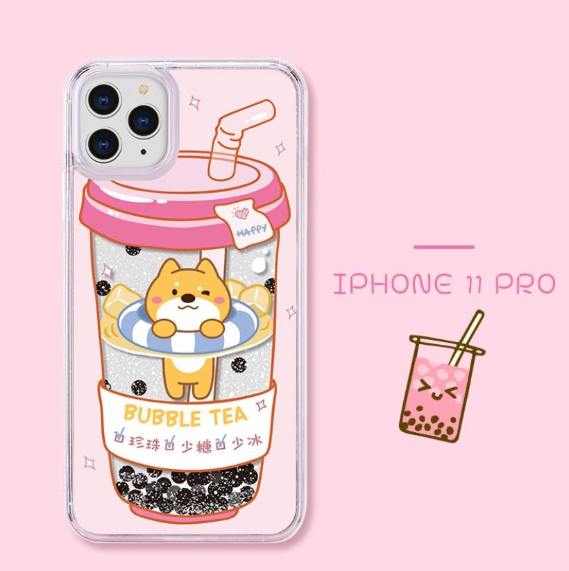 [HCM]Ốp lưng hình trà sữa 3D Cho Iphone 11