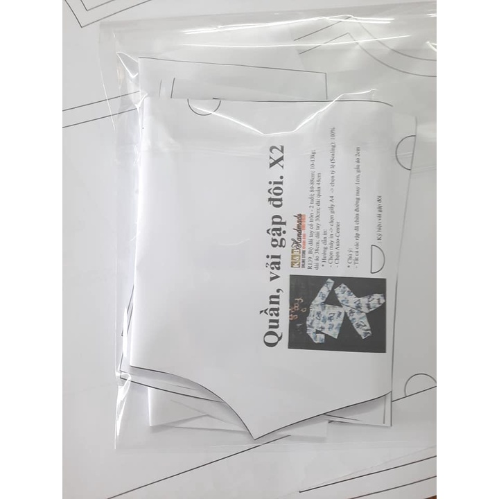 Rập giấy bộ đùi sát nách bé trai mã B30 (BẢN VẼ)