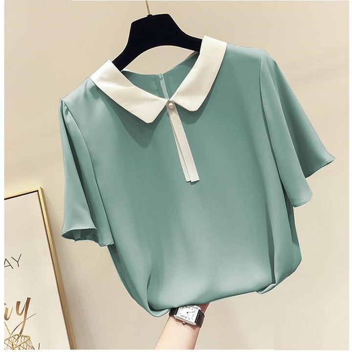Áo Sơ Mi Cổ Sen Tay Loe  - AP0018