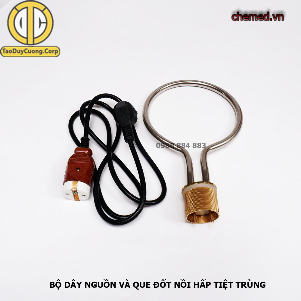 Que đốt nồi hấp 18 lít tiệt trùng cho thiết bị y tế