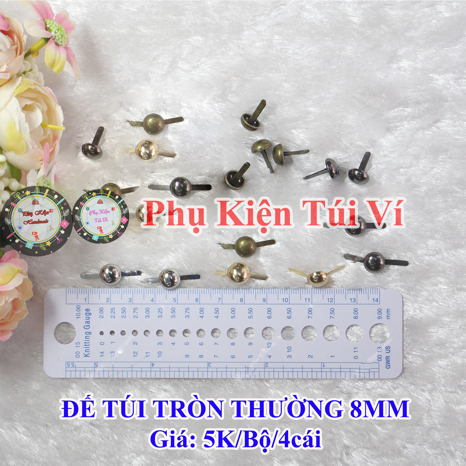 Đế Túi Tròn 10mm (15k/bộ/4 cái)