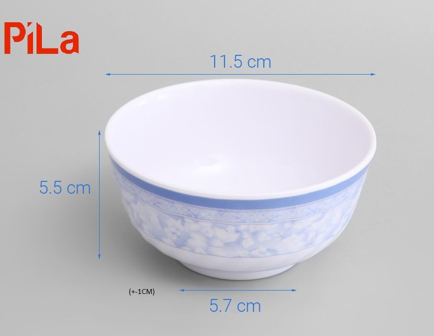 Chén Ăn Cơm In BÔng MeLamine Hạn Chế Vở, Chén Nhẹ Dễ Sử Dụng