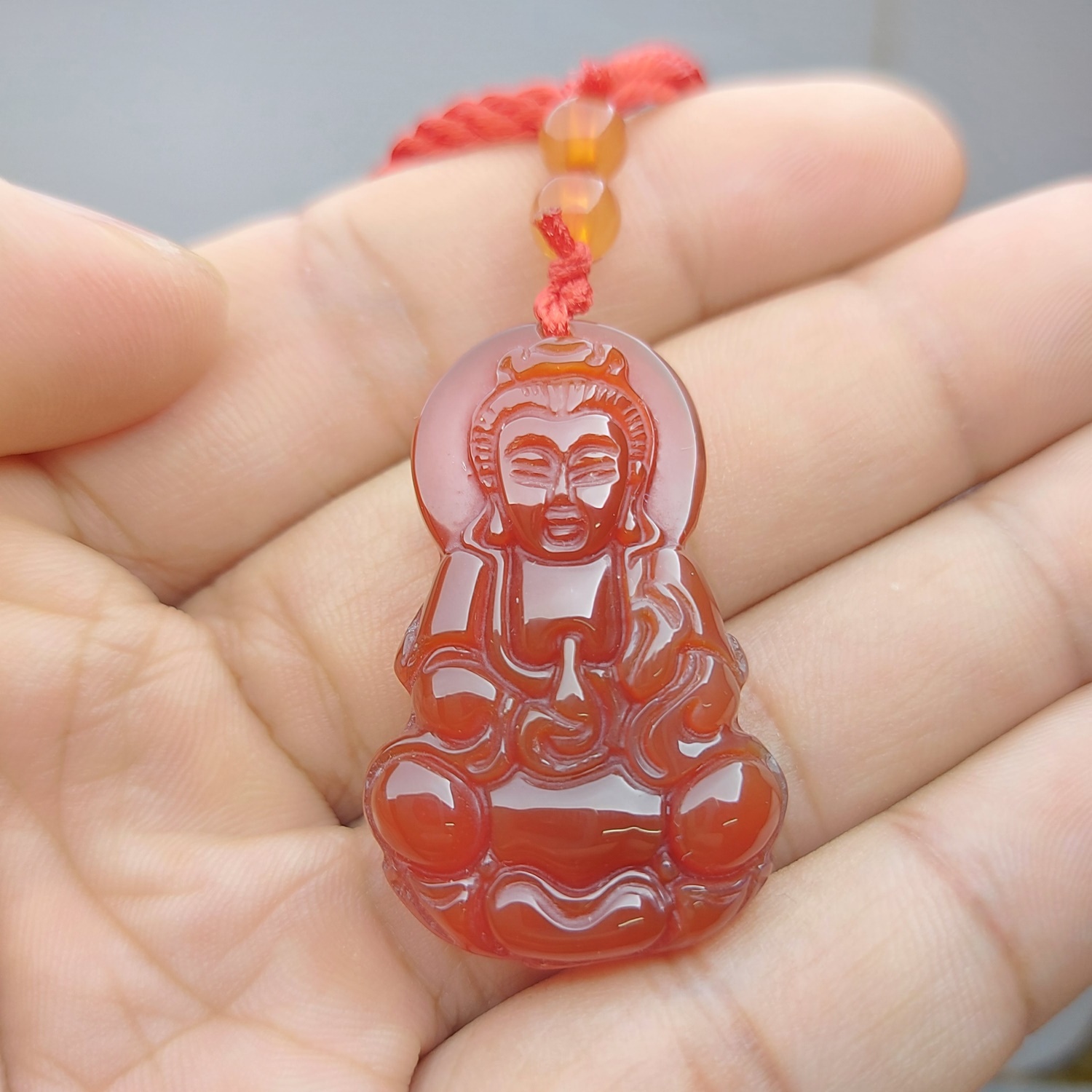 [HCM]Dây Chuyền Mã Não Phật Quan Âm