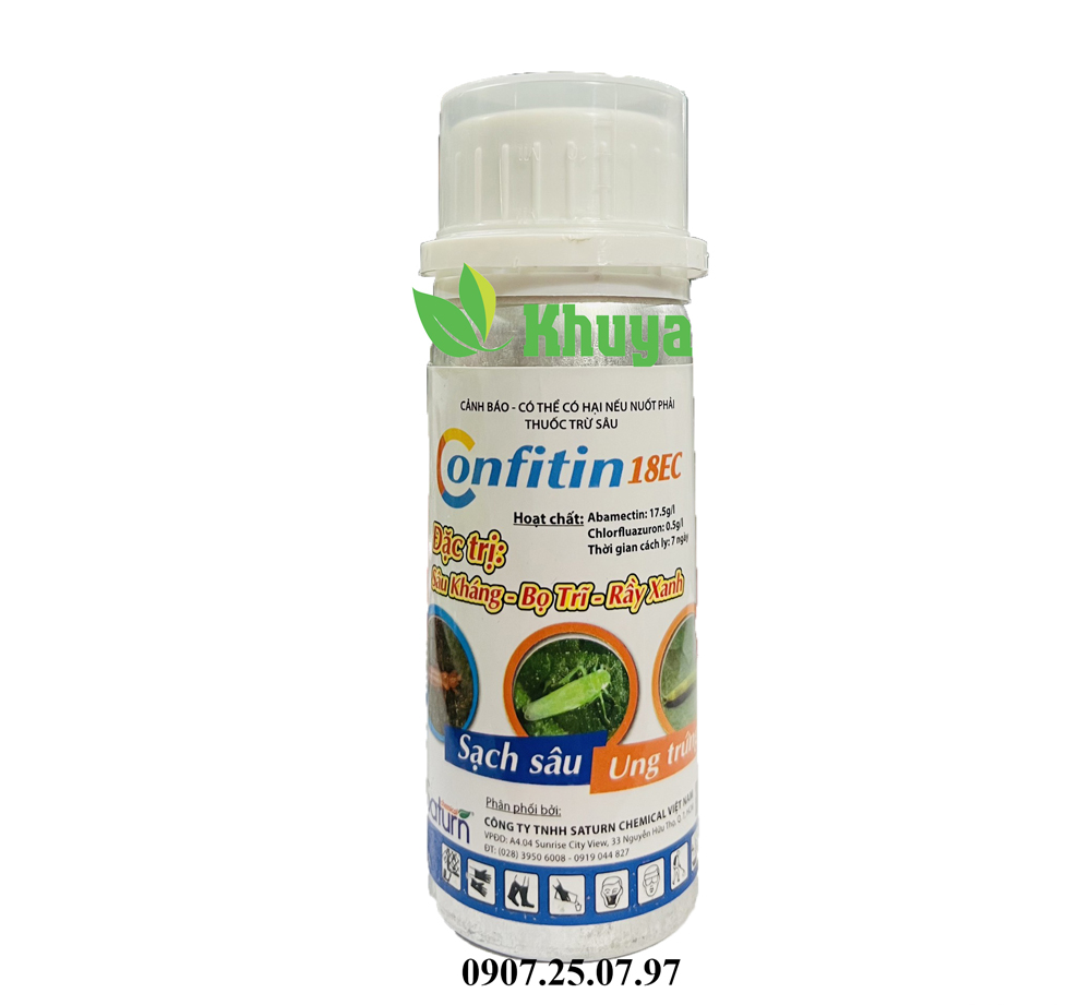 Thuốc trừ sâu Confitin 18EC 100ml Sâu kháng - Bọ trĩ - Rầy xanh