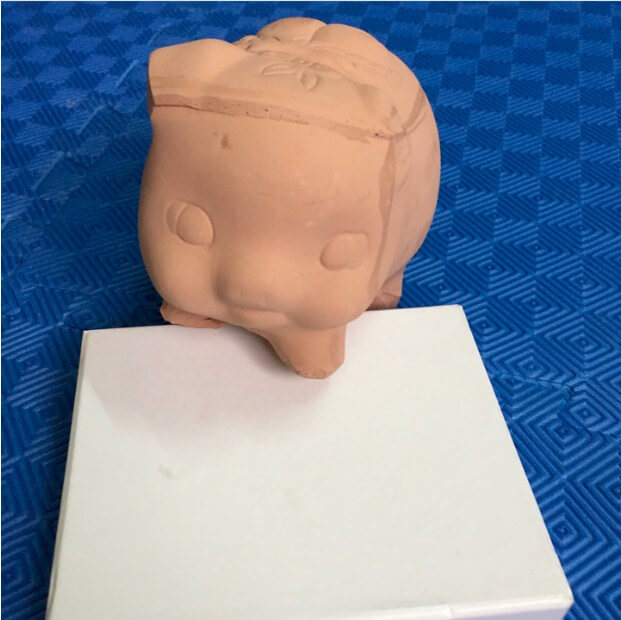 HEO ĐẤT NUNG CHƯA TÔ- size trung dài 18cm