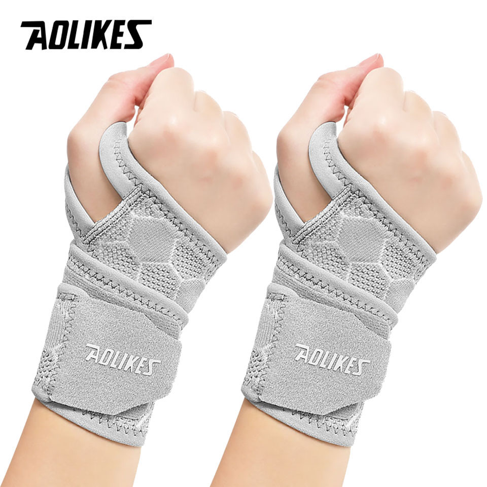AOLIKES 1Pair New Wrist Brace for Carpal Tunnel Relief Light Support - Compression Wrist Support,Wrist Guards