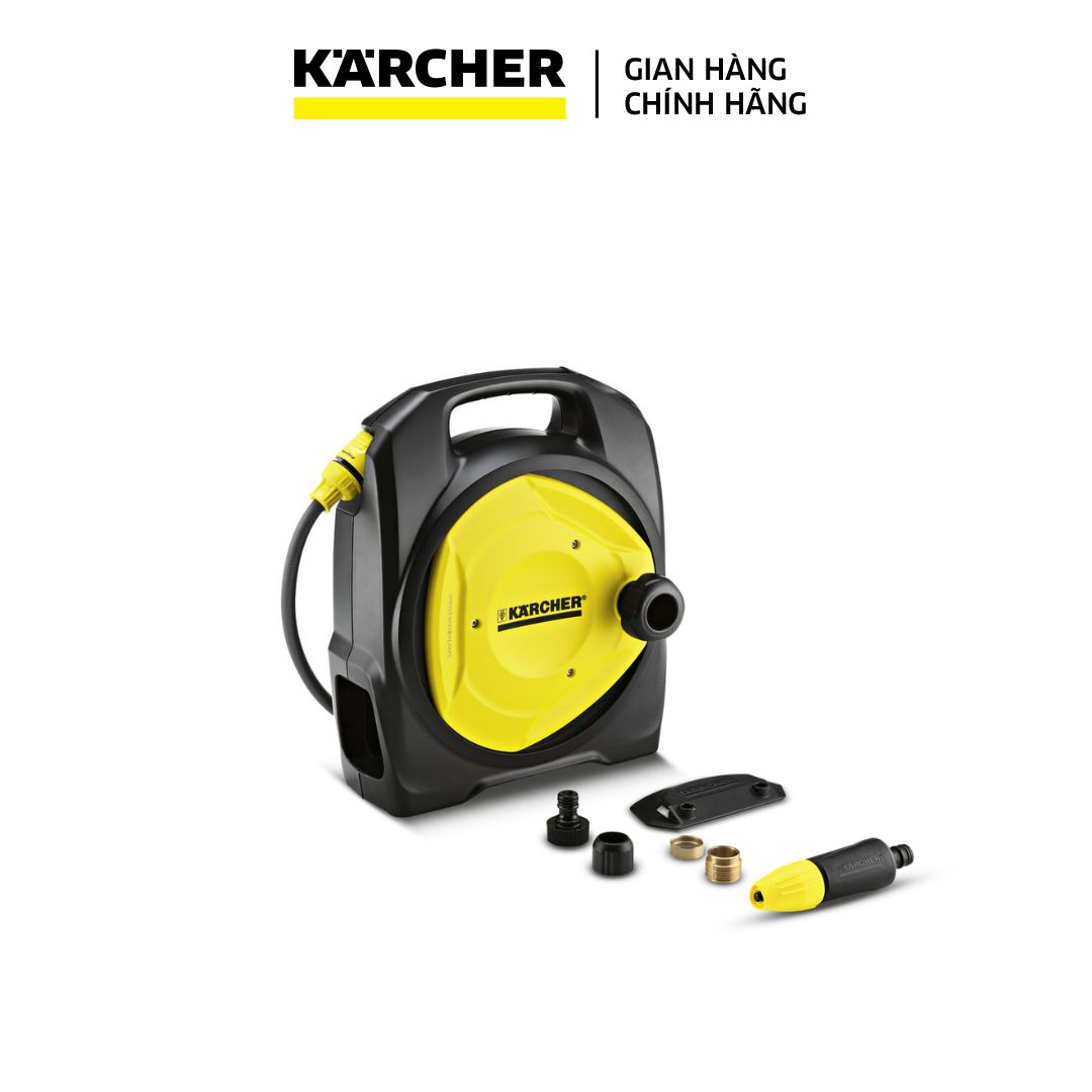 Cr 3.110 Karcher irrigation hose reel-consist of 10m 3 layer wire reel, 2 m water hose reel, irrigation hose plus, Aqua stop coupling