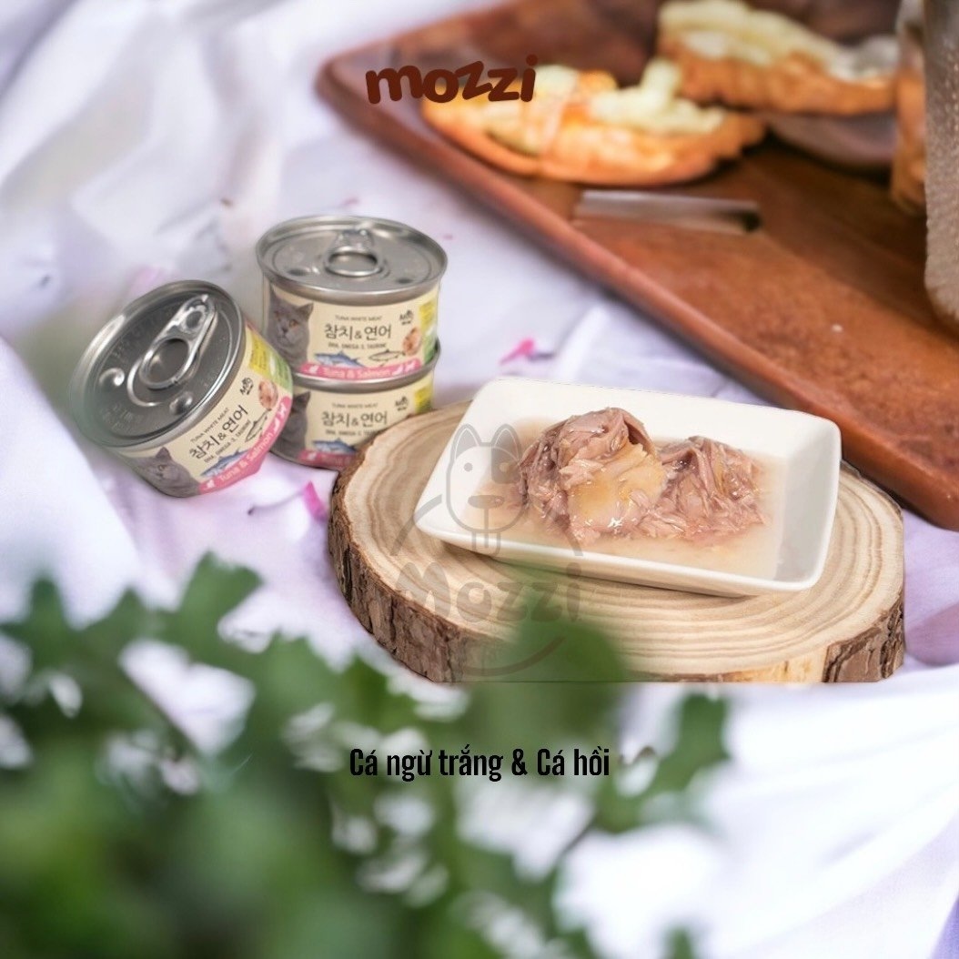 Pate for Cats White Tuna Meat Meowow Can 80Gr