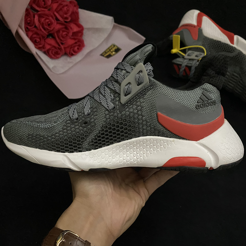 [Full box & Freeship] Giày Thể Thao Sneaker Alphabounce Xám Đỏ Version 2020 - Nam Nữ