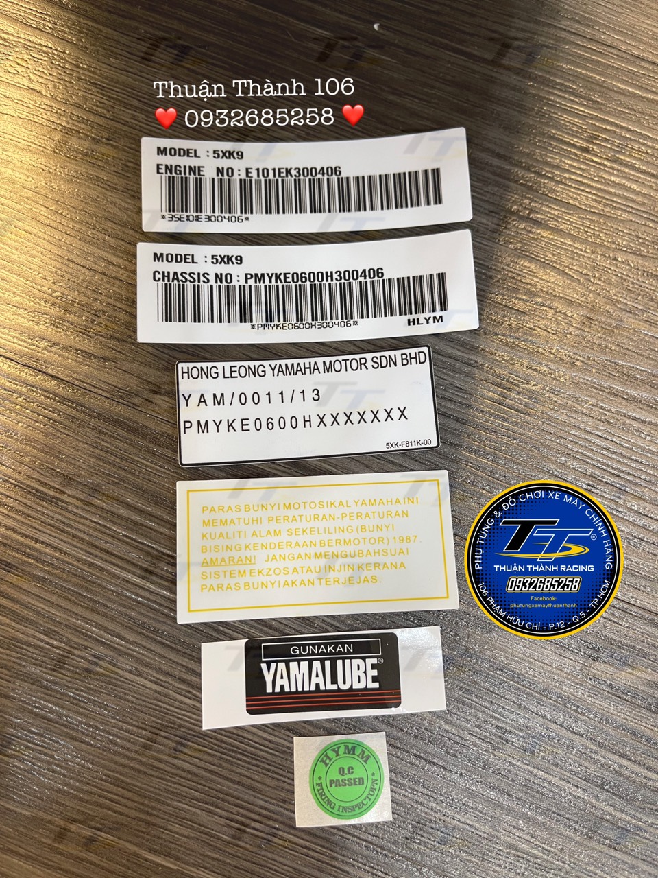 Tem sườn Yaz 6 miếng - Yaz125